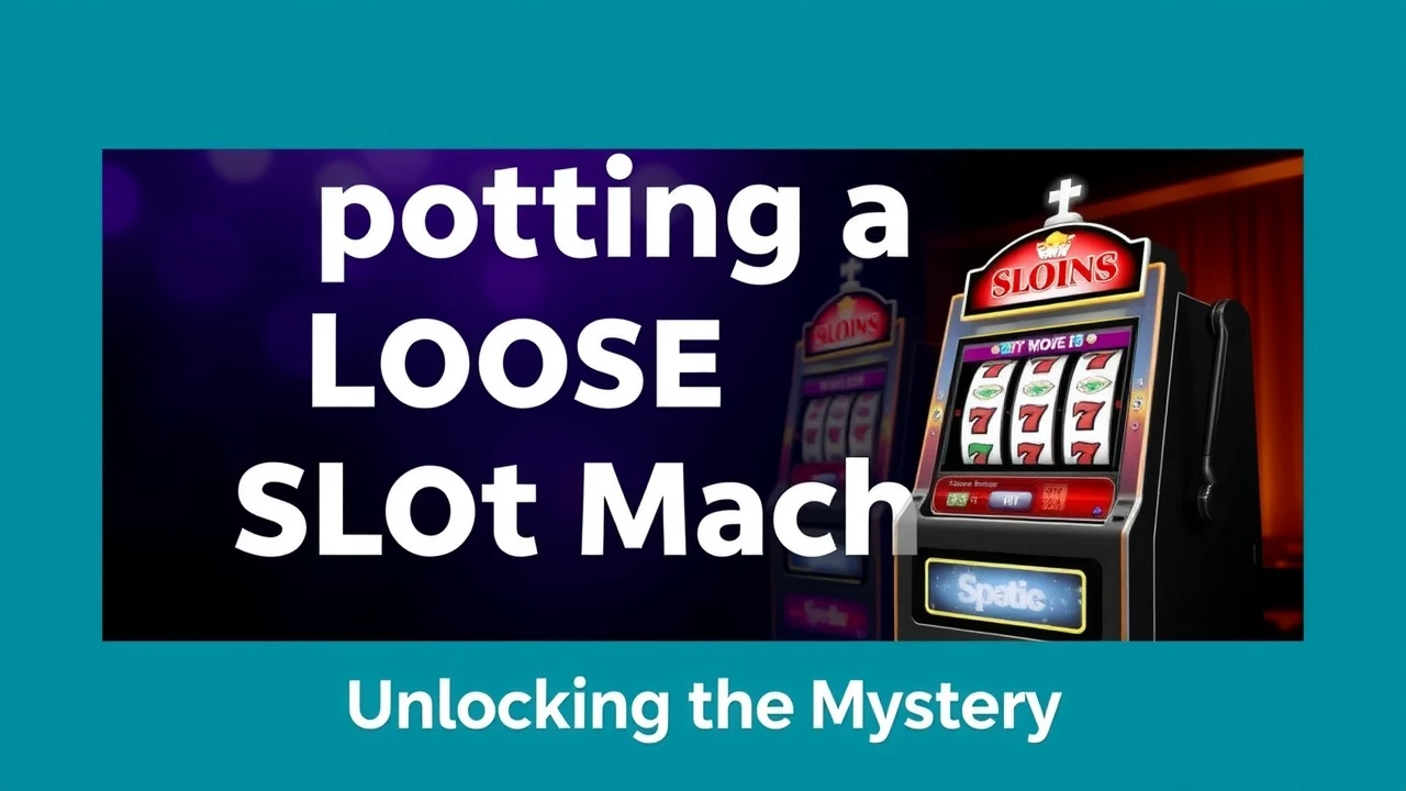 Spotting a Loose Slot Machine: Strategies to Boost Your Winning Odds